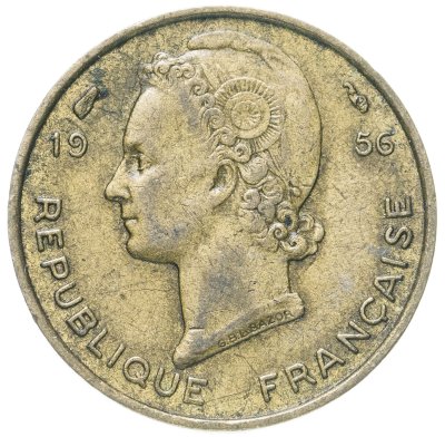 купить Французская Западная Африка 5 франков (francs) 1956