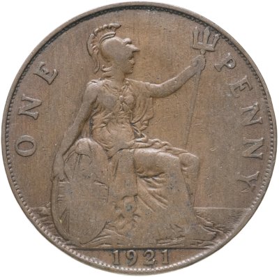 купить Великобритания 1 пенни 1921