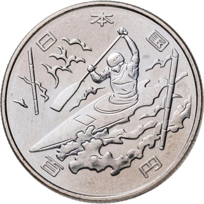 купить Япония 100 йен 2019 "XXXII Летние Олимпийские игры в Токио 2020: Гребля"