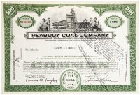 купить Акция США PEABODY COAL COMPANY (ILLINOIS) 1957 г.