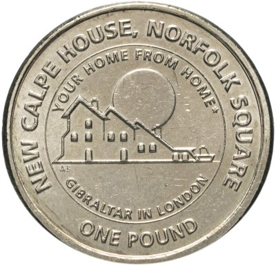 купить Гибралтар 1 фунт 2018 "Новый Calpe House"