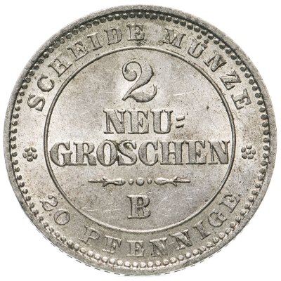 купить Германия Саксония 2 гроша 20 пфеннигов 1865