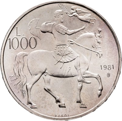 купить Сан-Марино 1000 лир (lire) 1981 "2000 лет со дня смерти Виргилия"