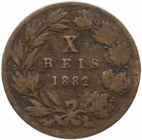 купить Португалия 10 рейс (reis) 1882