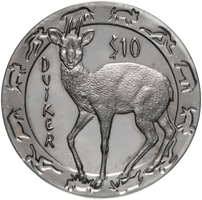 купить Сьерра-Леоне 10 долларов (dollars) 2008 "Ночные животные - Дукер"