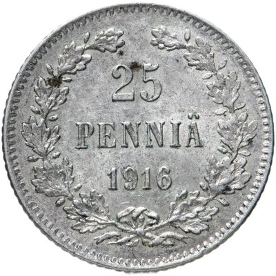 купить 25 пенни (pennia) 1916 S