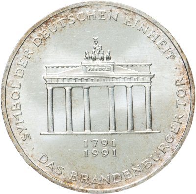 купить Германия ФРГ 10 марок 1991 "200 лет Бранденбургским воротам в Берлине"