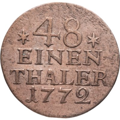 купить Германия, Пруссия 1/48 талера 1772