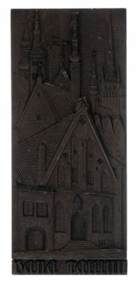 купить Панно настенное "Таллин", бронза, литьё, СССР, 1970-1990 гг.