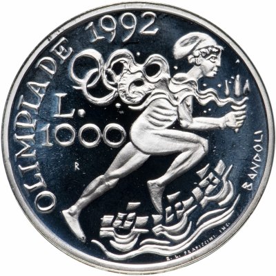 купить Сан-Марино 1000 лир (lire) 1991 "XXV летние Олимпийские Игры, Барселона 1992"