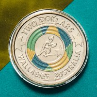 купить Австралия 2 доллара 2019 "Чемпионат мира по регби" в буклете