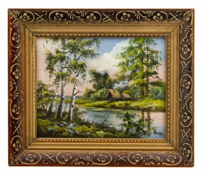 купить Этюд пейзажа, оргалит, масло, художник А. Соловьёв, Москва, СССР , 1970-1990 г.