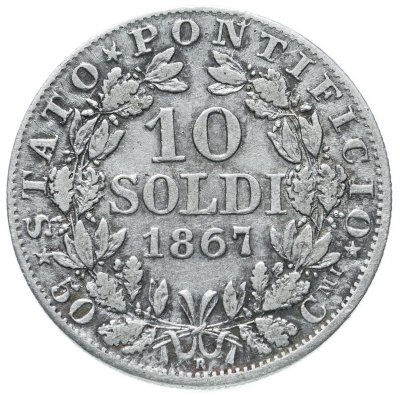 купить Папская область 10 сольдо (soldi) 1867