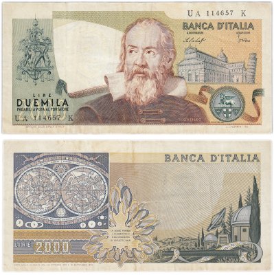 купить Италия 2000 лир 1973 (1976) года