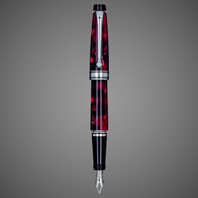 купить Перьевая ручка Aurora Optima Mini Variegated Burgundy CT, перо - F, в подарочной коробке, Драгметаллы: родий, смола, хром, 2026 г.