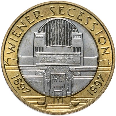 купить Австрия 50 шиллингов 1997 "100 лет Венскому сецессиону"