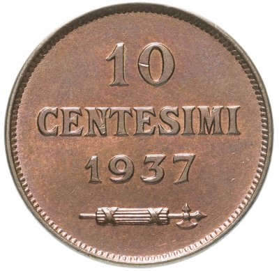 купить Сан-Марино 10 чентезимо (centesimi) 1937