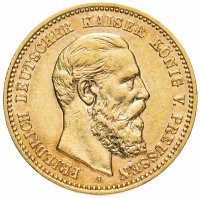 Купить Германская Империя, Пруссия 10 марок (mark) 1888 Фридрих III