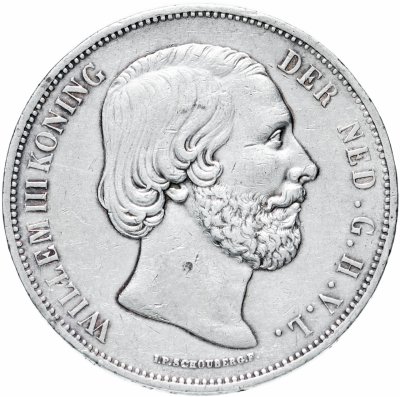 купить Нидерланды 2 1/2 гульдена 1869 Вильгельм III