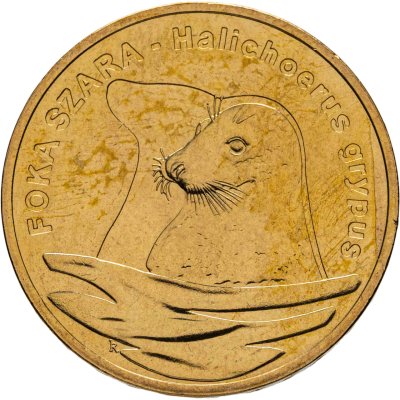 купить Польша 2 злотых (zlote) 2007 "Всемирная природа - Длинномордый тюлень"