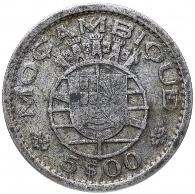 купить Португальский Мозамбик 5 эскудо (escudos) 1960