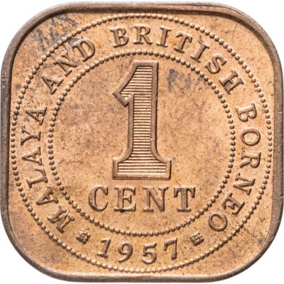 купить Малайя и Британское Борнео 1 цент (cent) 1957
