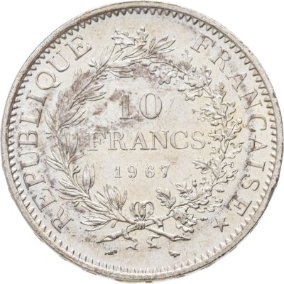 купить Франция 10 франков (francs) 1967