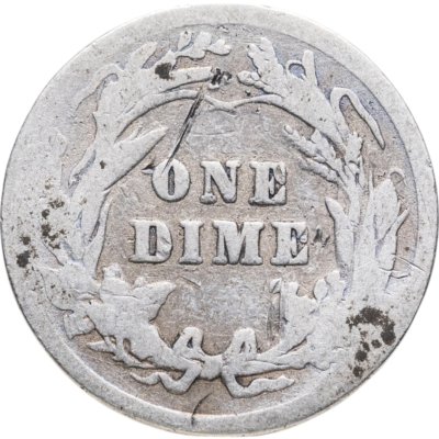 купить США 10 центов (дайм, one dime) 1907 Barber Dime Без отметки монетного двора