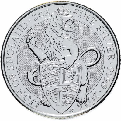 купить Великобритания 5 фунтов (pounds) 2016 "Звери королевы - Лев Англии"