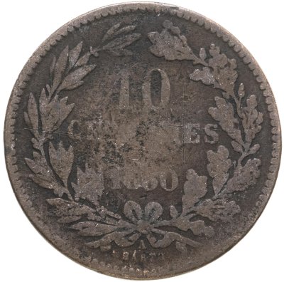 купить Люксембург 10 сантимов (centimes) 1860