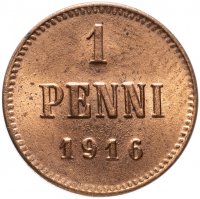 Купить 1 пенни (penni) 1916