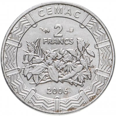 купить Центральная Африка (BEAC) 2 франка (francs) 2006