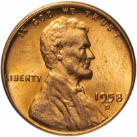 Купить США 1 цент 1958 D