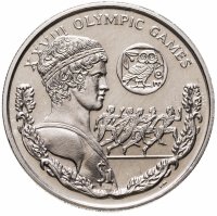 купить Британские Виргинские острова 1 доллар (dollar) 2004 "XXVIII летние Олимпийские Игры, Афины 2004 - бег"