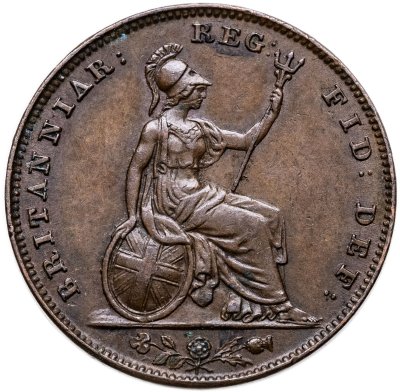 купить Великобритания 1 фартинг (farthing) 1851