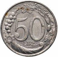 Купить Италия 50 лир 1996-1999, случайная дата
