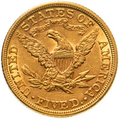 купить США 5 долларов (dollars) 1882 Половина орла, без отметки монетного двора