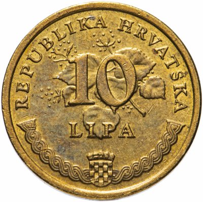 купить Хорватия 10 лип (lipa) 1993-2019 надпись на хорватском, случайная дата