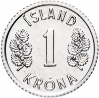 купить Исландия 1 крона (crown) 1976-1980