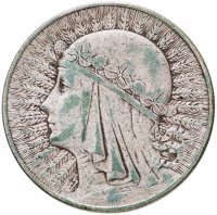 купить Польша 10 злотых (zlotych) 1932 знак монетного двора: "стрелка" - Варшава