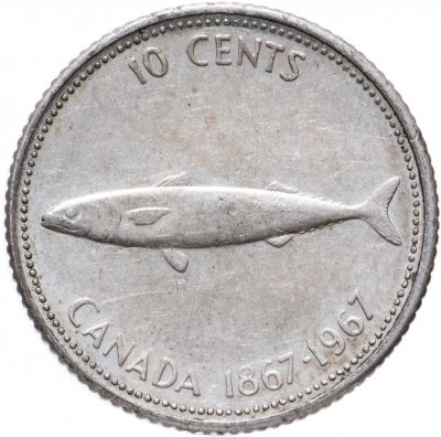 купить Канада 10 центов (cents) 1967 "100 лет Конфедерации"