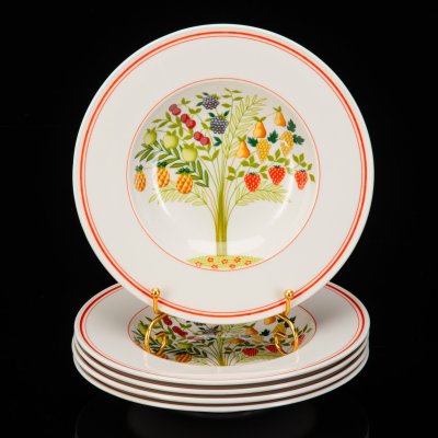 купить Набор суповых тарелок на 5 персон, коллекция Bon Appetit, фарфор, vitro, Villeroy & Boch, Германия, 1983-1989 гг.
