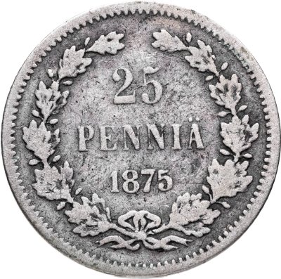 купить 25 пенни 1875 S Российская Финляндия