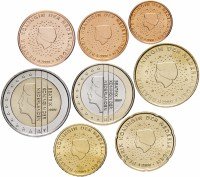 Купить Нидерланды набор монет евро 2009 (8 штук)