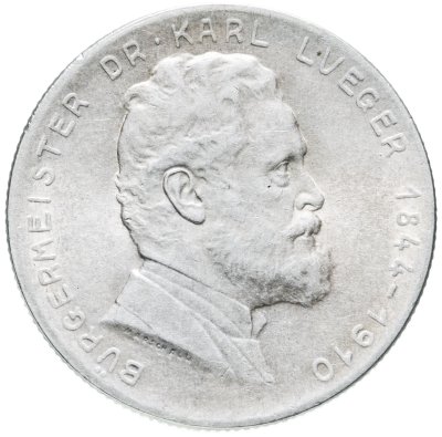 купить Австрия 2 шиллинга (shillings) 1935 "25 лет со дня смерти Карла Люгера"