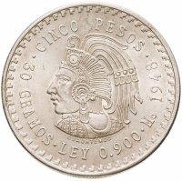 купить Мексика 5 песо (pesos) 1948