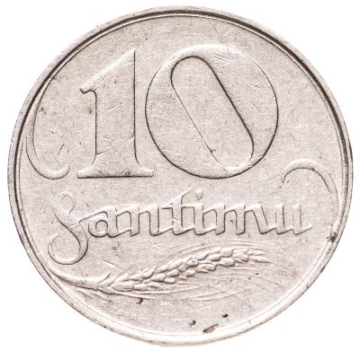 купить Латвия 10 сантимов (santimu) 1922
