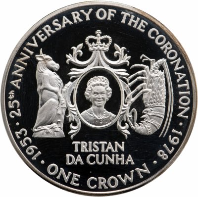 купить Тристан-да-Кунья 1 крона (crown) 1978 25 лет коронации Елизаветы II