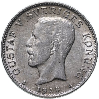 купить Швеция 1 крона (krona) 1939