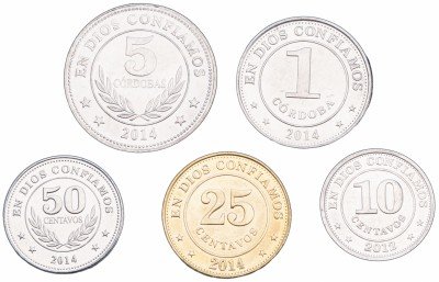купить Никарагуа набор монет 2012-2015 (5 штук)